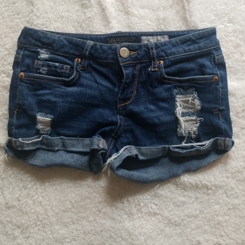 Distressed shorts